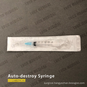 Medical Auto Disable Safety Syringe